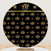 Lofaris Gold Vip Red Carpet Event Party Custom Circle Backdrop